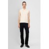 sleeveless cassandre polo shirt in cotton piqué