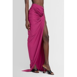 draped asymmetric skirt