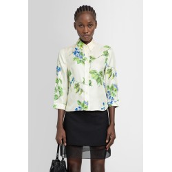 floral print silk shirt