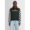 venice checker sleeve hoodie