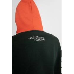 venice checker sleeve hoodie