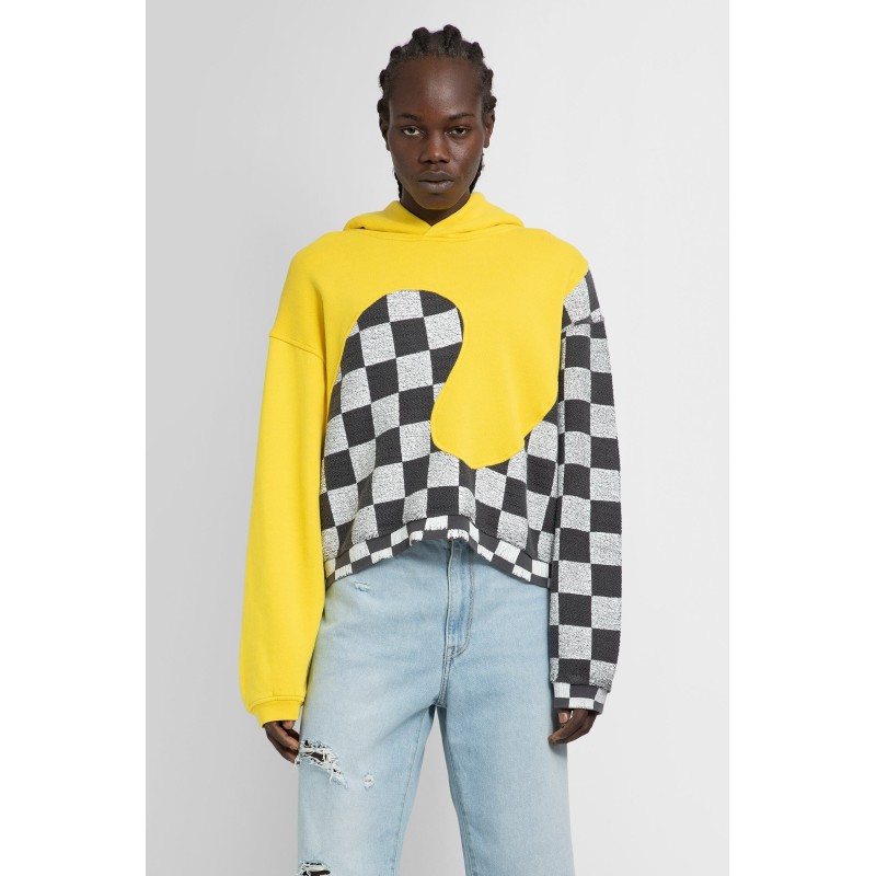 checker swirl hoodie