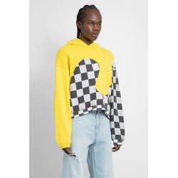 checker swirl hoodie