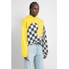 checker swirl hoodie