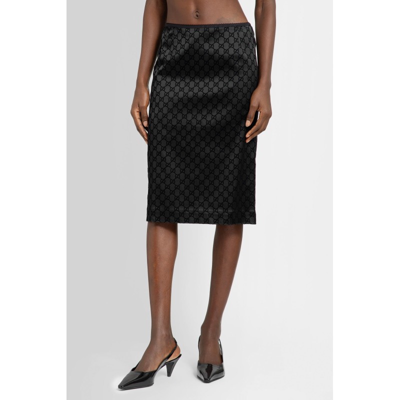 gg print stretch duchesse skirt