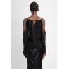 draped georgette halterneck top