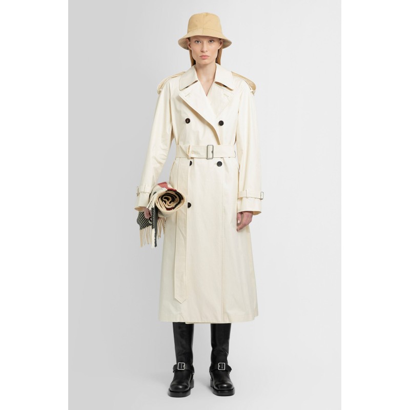 long gabardine trench coat