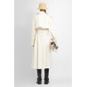 long gabardine trench coat