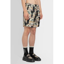 all-over palm printed shorts