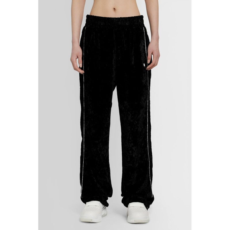 crushed velvet tracket pants