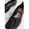 pleated classic ballerinas