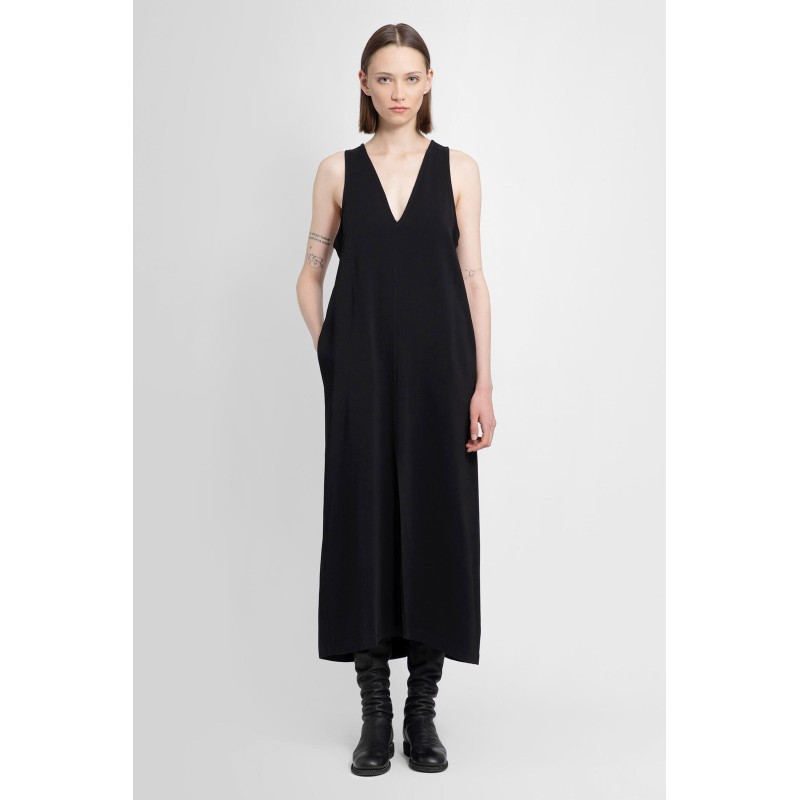 v-neck dress in stretch viscose