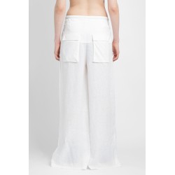 spliced wide leg pants