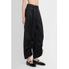 wide leg trousers with ruching