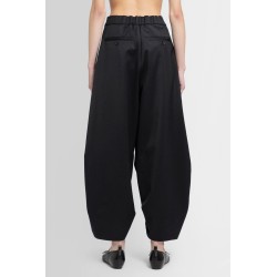 wide leg trousers with ruching