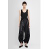 wide leg trousers with ruching