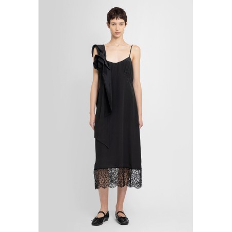 slip dress with pressed rose