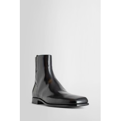 brushed leather chelsea boots