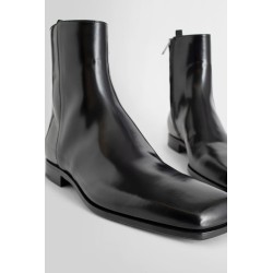 brushed leather chelsea boots