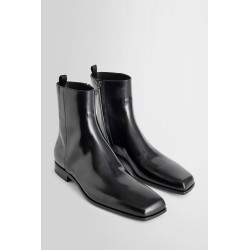 brushed leather chelsea boots