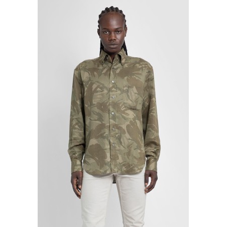 camo print fluid fit leisure shirt