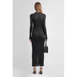 ribbedknit lurex dress