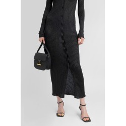 ribbedknit lurex dress