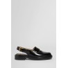 cut-out slingback penny loafers