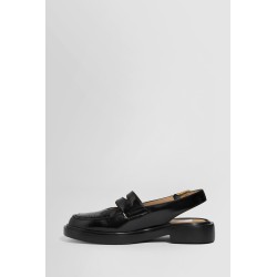 cut-out slingback penny loafers