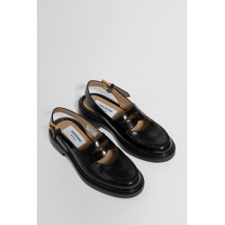 cut-out slingback penny loafers