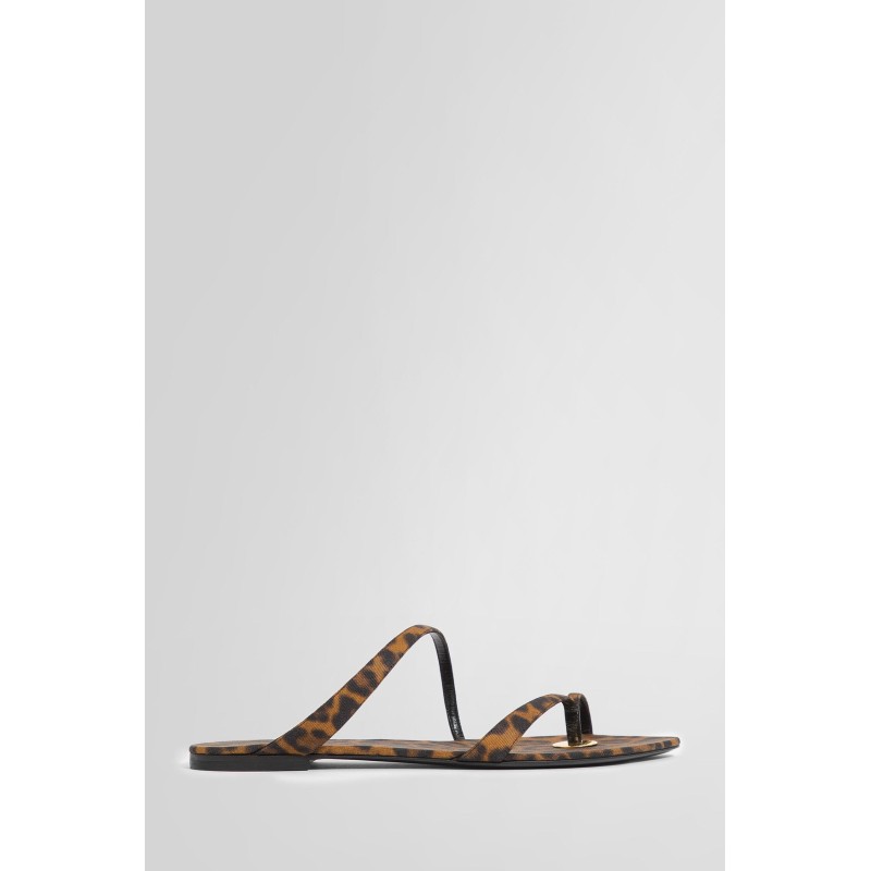 leopard print tanger sandals