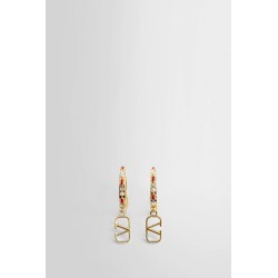 jewelled hoops vlogo earrings