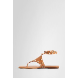 rockstud thong strap sandals