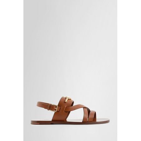 gold vlogo sandals