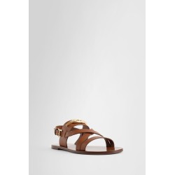 gold vlogo sandals