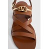 gold vlogo sandals