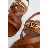 gold vlogo sandals