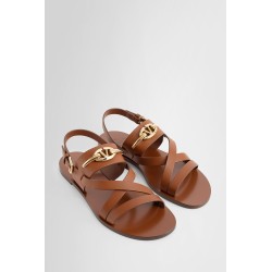 gold vlogo sandals