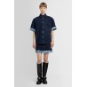 heavyweight denim short sleeve shirt