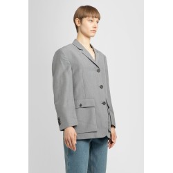 kid mohair single-breasted blazer