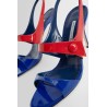 climnetra patent leather slingback sandals