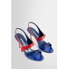 climnetra patent leather slingback sandals