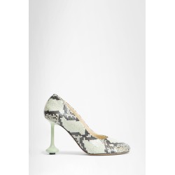 embossed snake print toy pumps