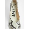 embossed snake print toy pumps