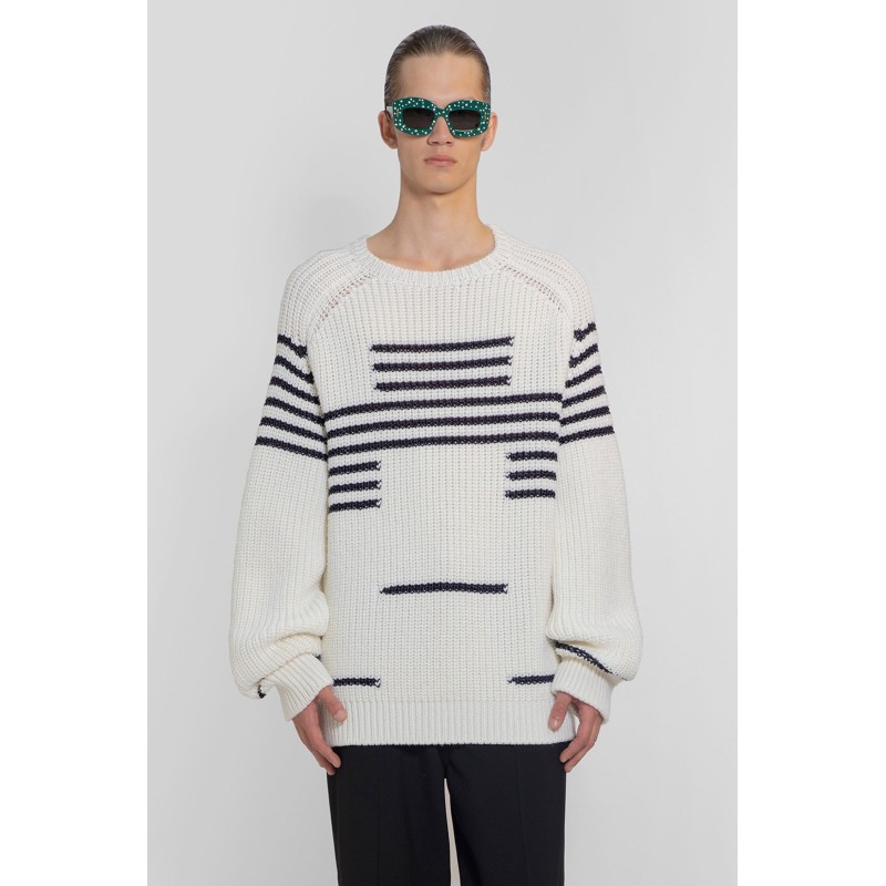 graphic wool sweater