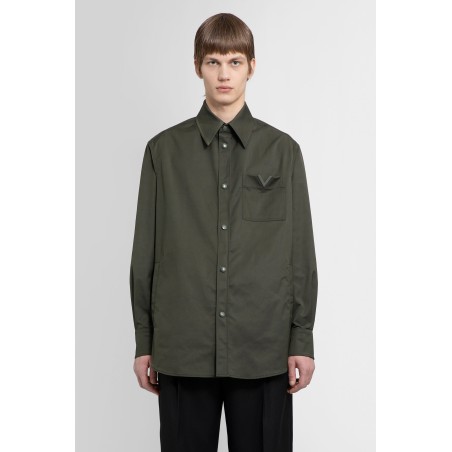 signature v pocket overshirt in nylon