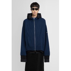 unity sports icon layered zip-up oversized hoodie