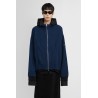 unity sports icon layered zip-up oversized hoodie