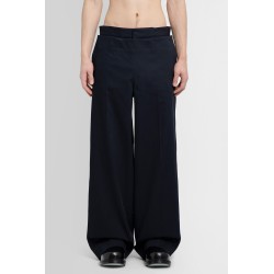 layered trousers in cotton twill