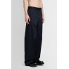 layered trousers in cotton twill